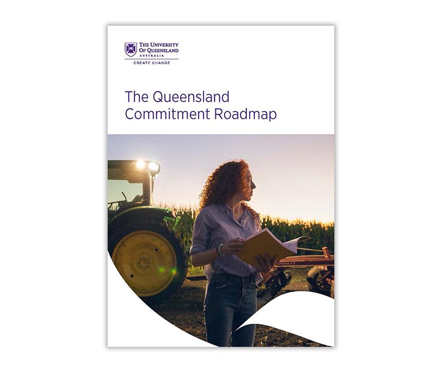 Cover of 'The Queensland Commitment Roadmap' PDF. 
