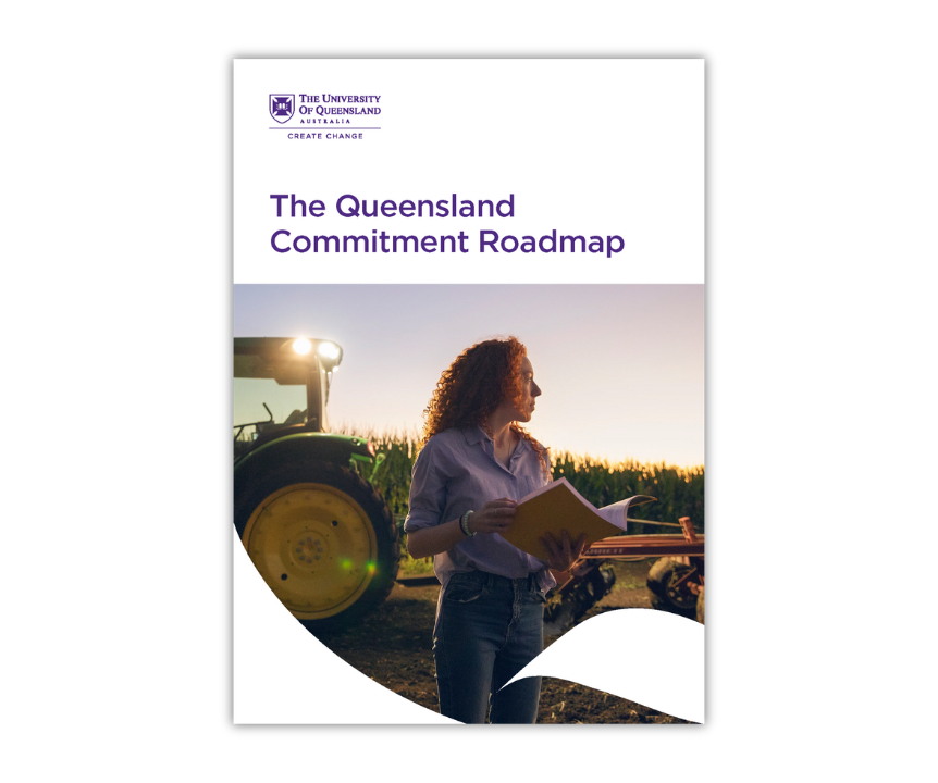 Cover of 'The Queensland Commitment Roadmap' PDF. 